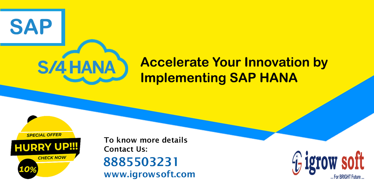 sap hana admin online training in hyderabad Igrowsoft