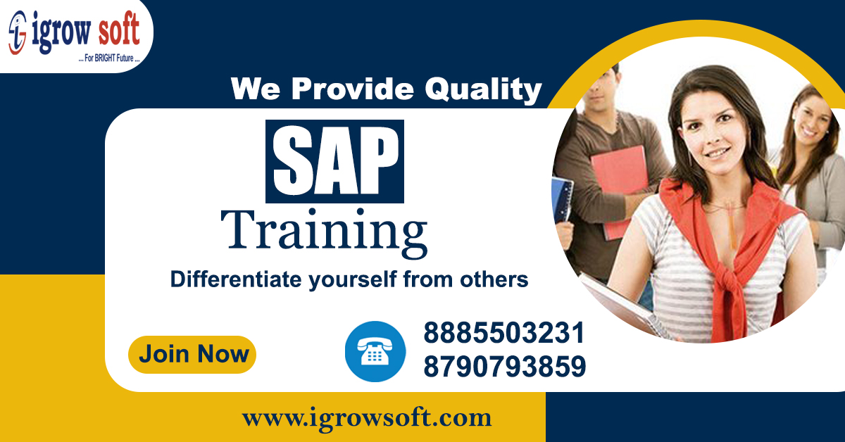 Best SAP FICO Online Training Institute in India | Igrowsoft
