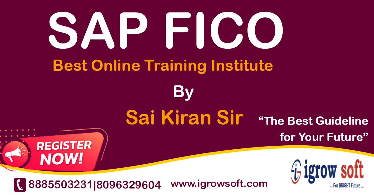 SAP FICO Online Training Institute in Australia Igrowsoft