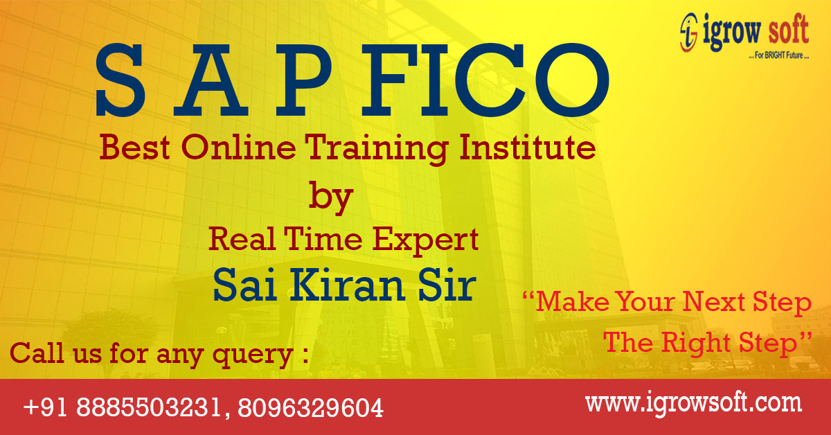 SAP FICO Online Training Institute in California USA
