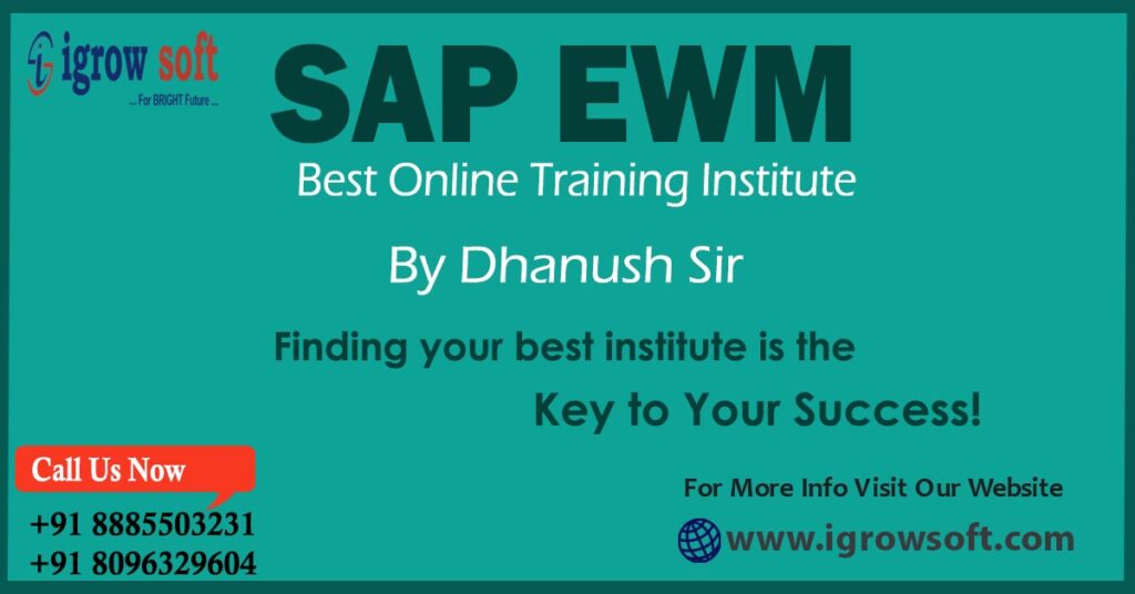 sap ewm online training in Hyderabad
