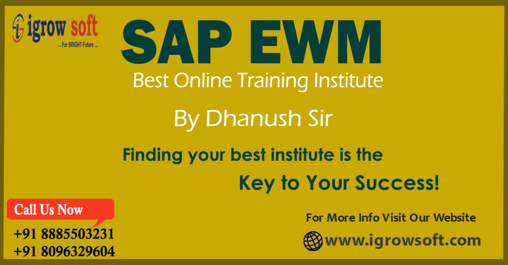 sap ewm online training in Hyderabad
